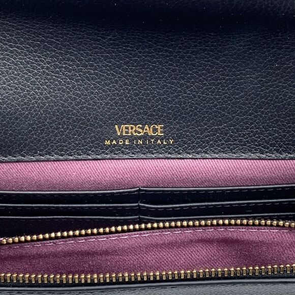 Versace La Medusa Tonal Leather Wallet Crossbody Bag - Picture 11 of 11